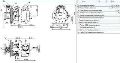 Компрессор ATSH1-240-A Frascold